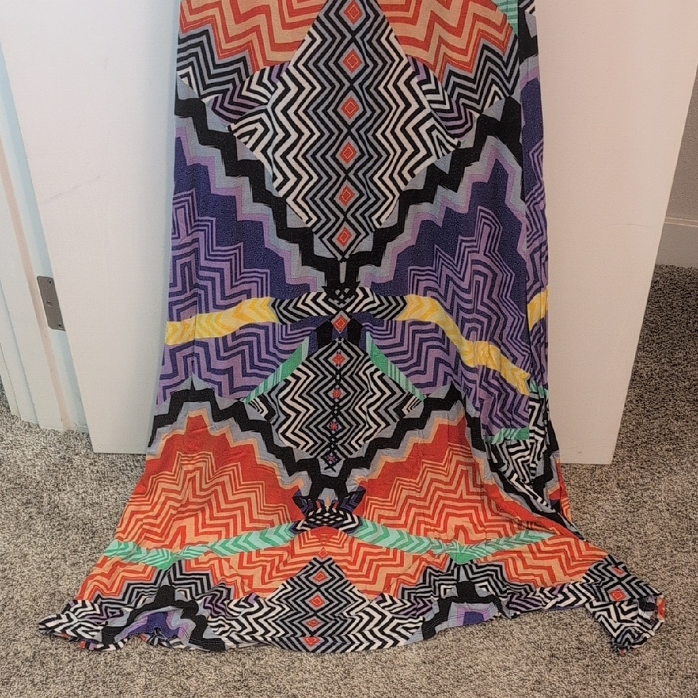 Calvin Klein Zigzag Patterned Mini Dress - Picture 6 of 6